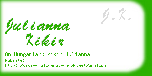 julianna kikir business card